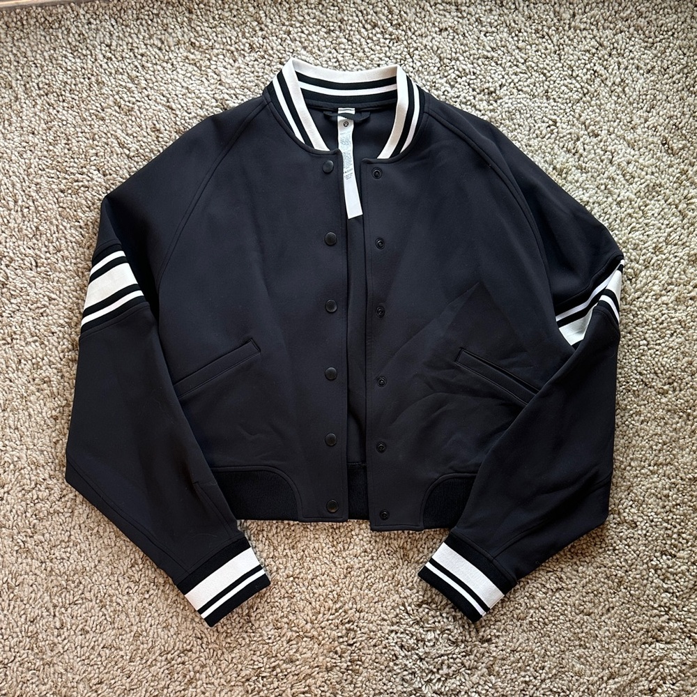 Lulu Women's Black Varsity Jacket